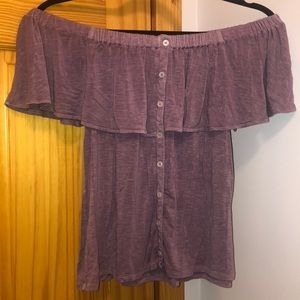 American Eagle Soft & Sexy Off the Shoulder Shirt